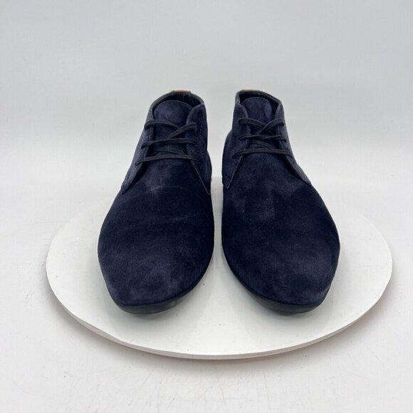 Harrys of London Men Size 9.5 Blue Navy Suede Vibram Sole Ankle Chukka Boot - Picture 3 of 13